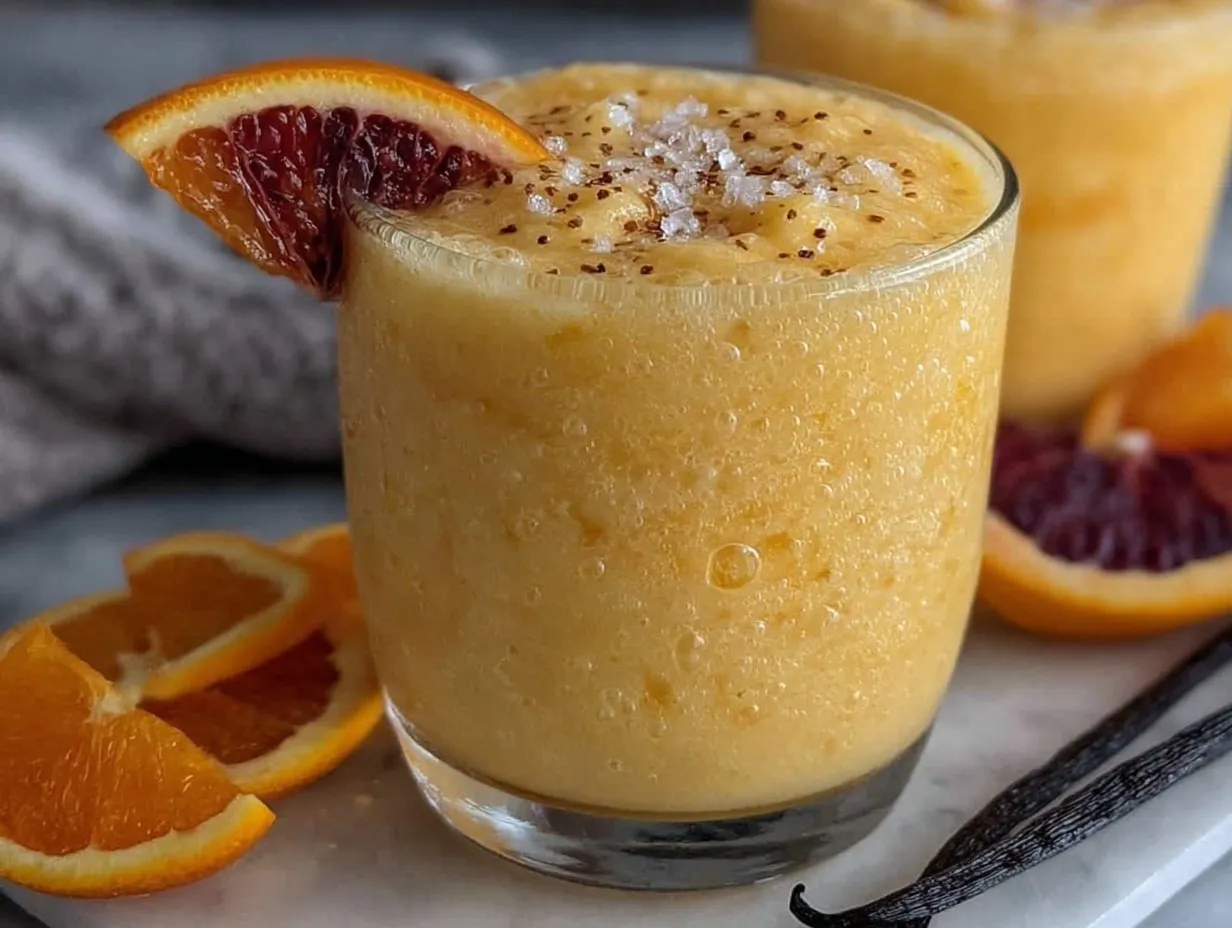 creamy three-ingredient orange julius smoothie preparation steps