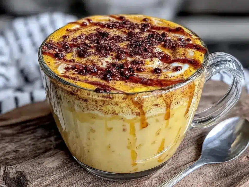 creamy turmeric golden milk latte - featured image