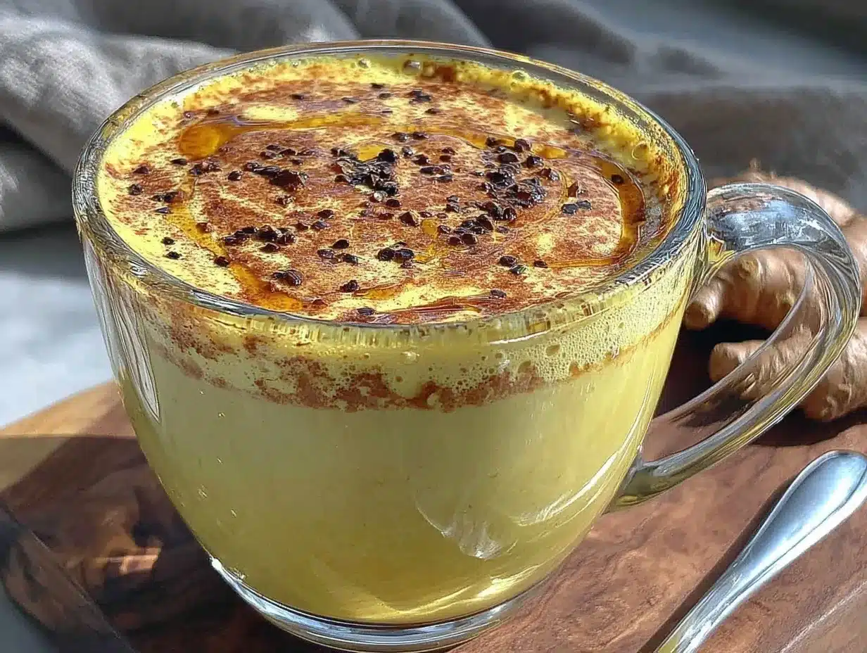 creamy turmeric golden milk latte preparation steps