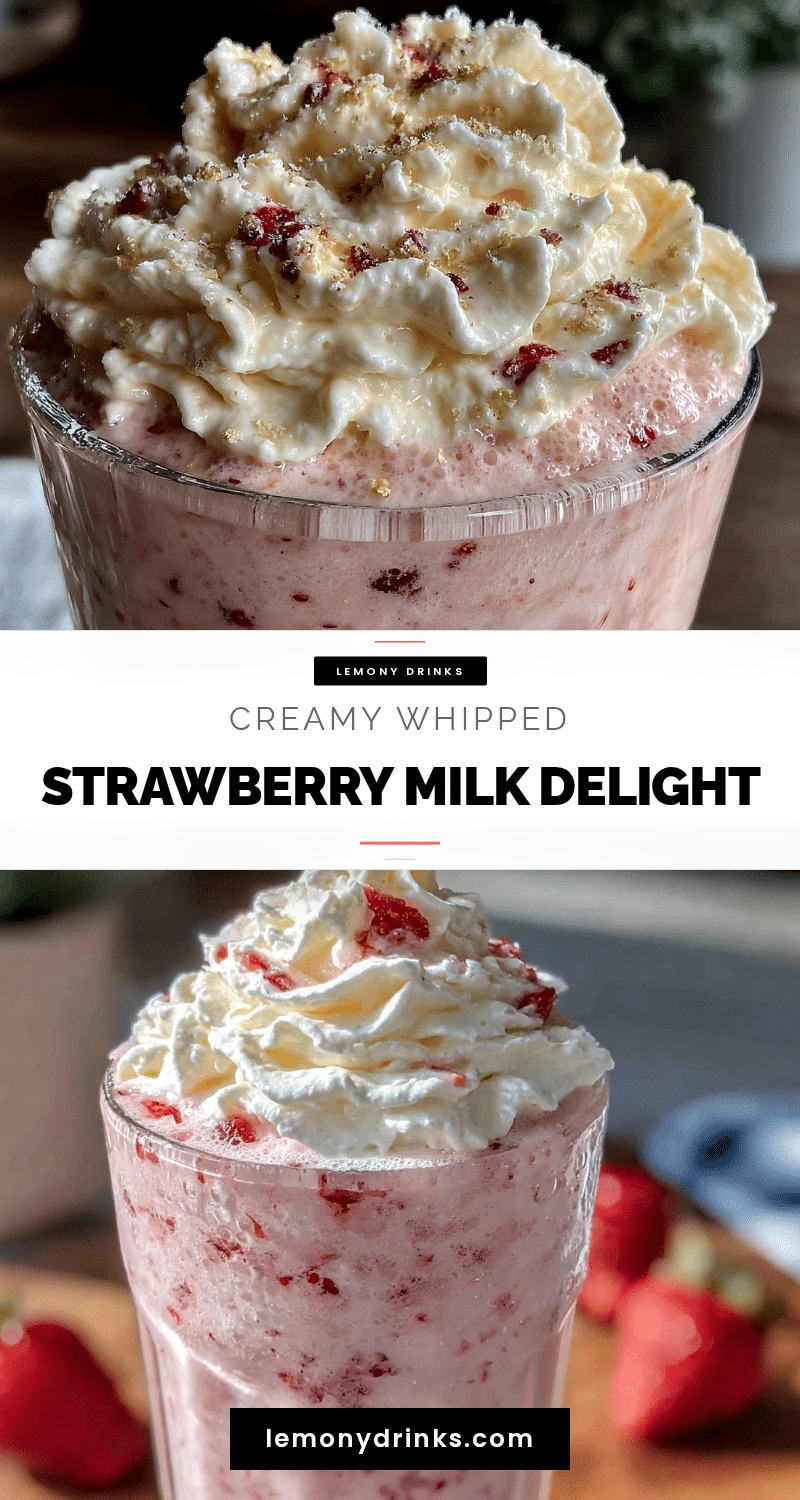 creamy whipped strawberry milk recipe
