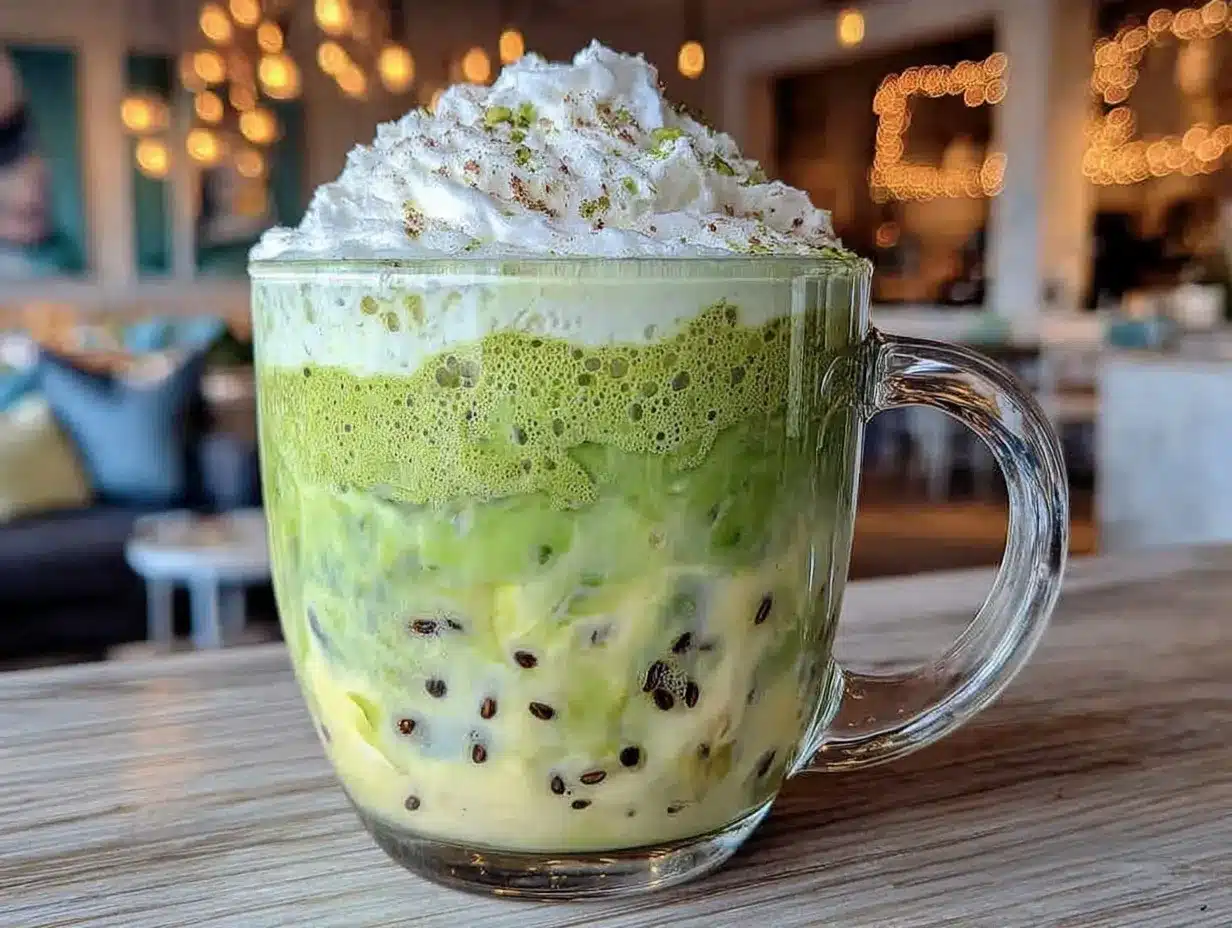 creamy white chocolate matcha latte preparation steps