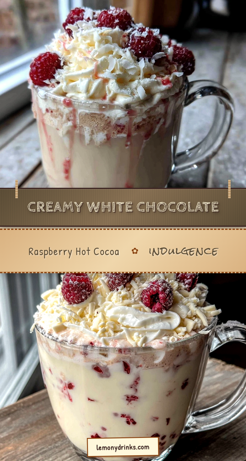 creamy white chocolate raspberry truffle hot cocoa recipe
