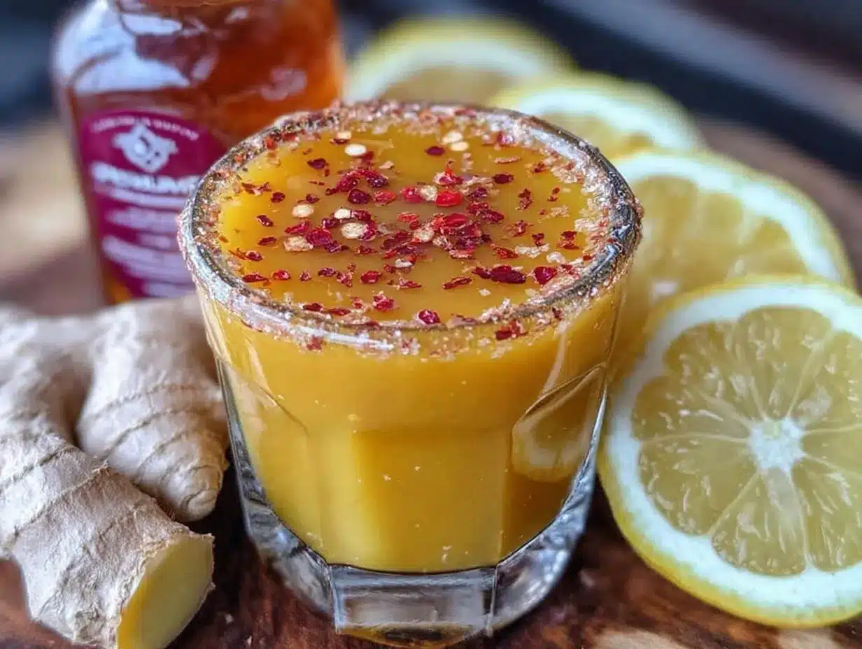 fresh ginger lemon detox shot preparation steps