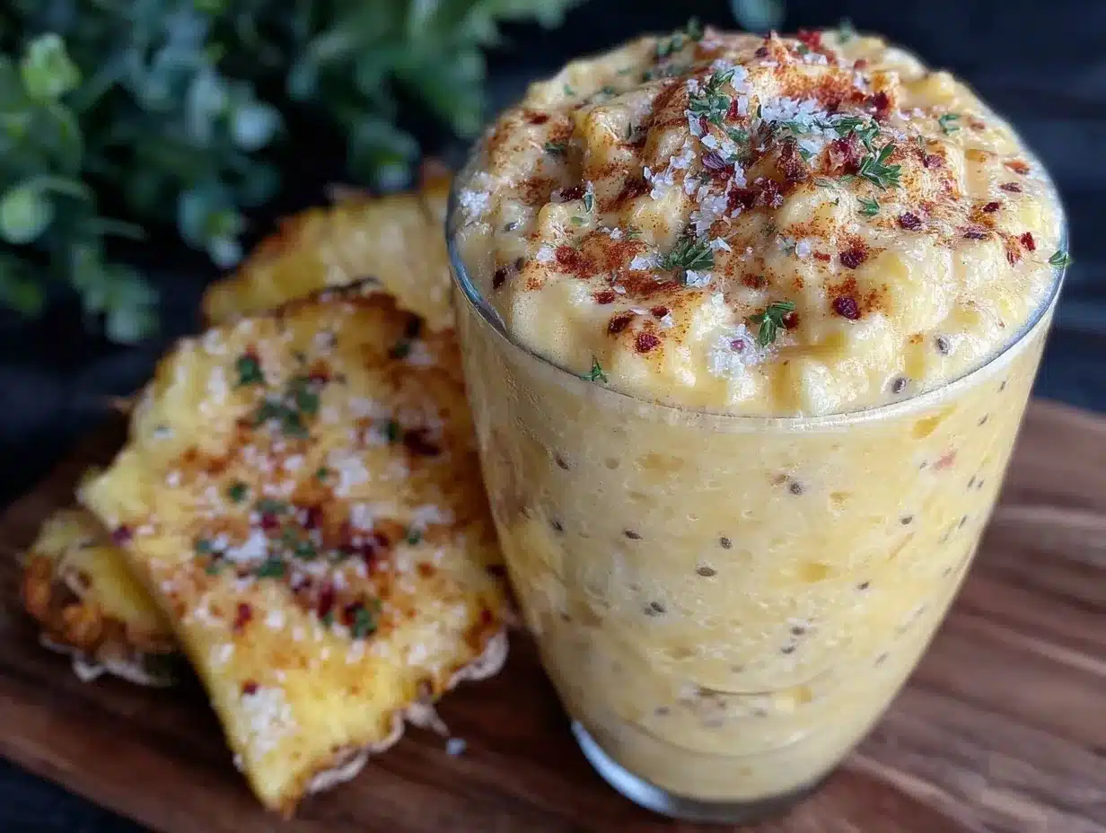 fresh tropical collagen protein smoothie preparation steps