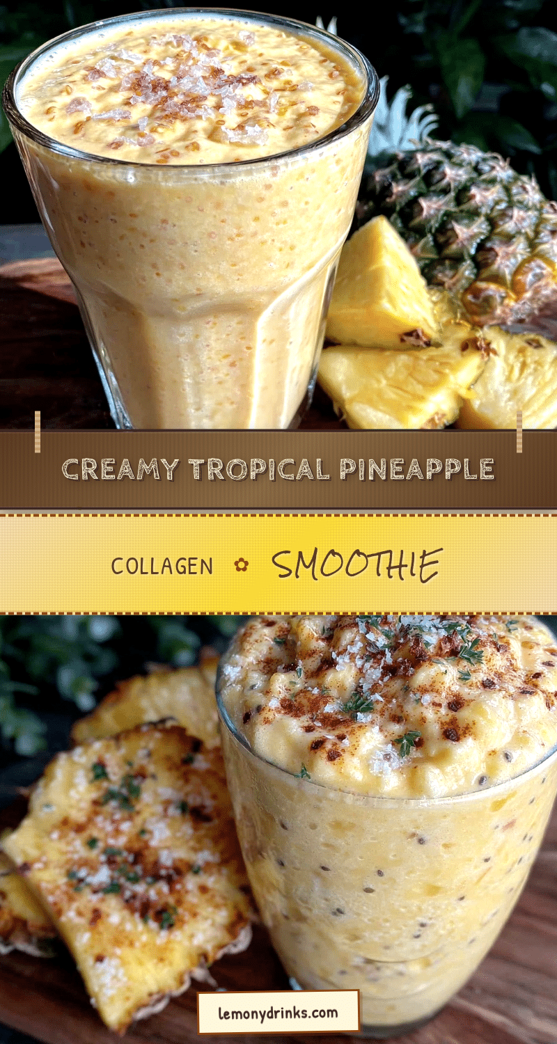 fresh tropical collagen protein smoothie recipe