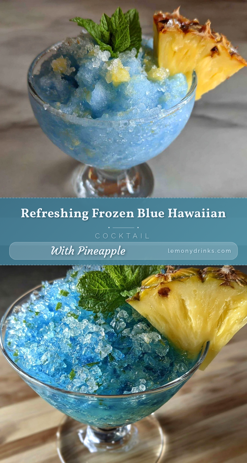Frozen Blue Hawaiian Cocktail recipe