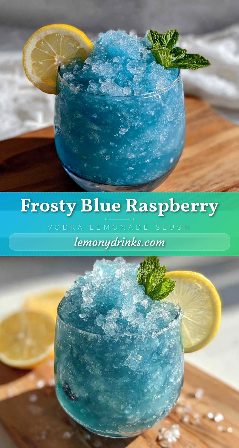 frozen blue raspberry vodka lemonade slush recipe