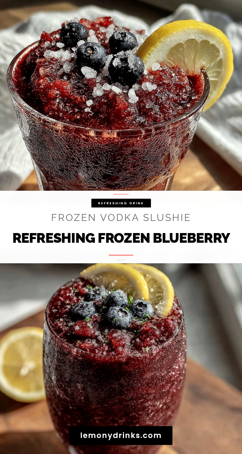 frozen blueberry vodka lemonade slushie recipe