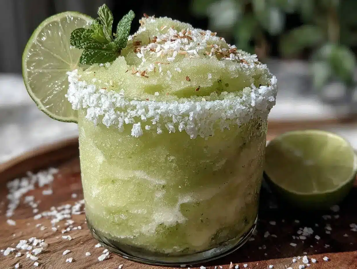frozen coconut lime margarita preparation steps