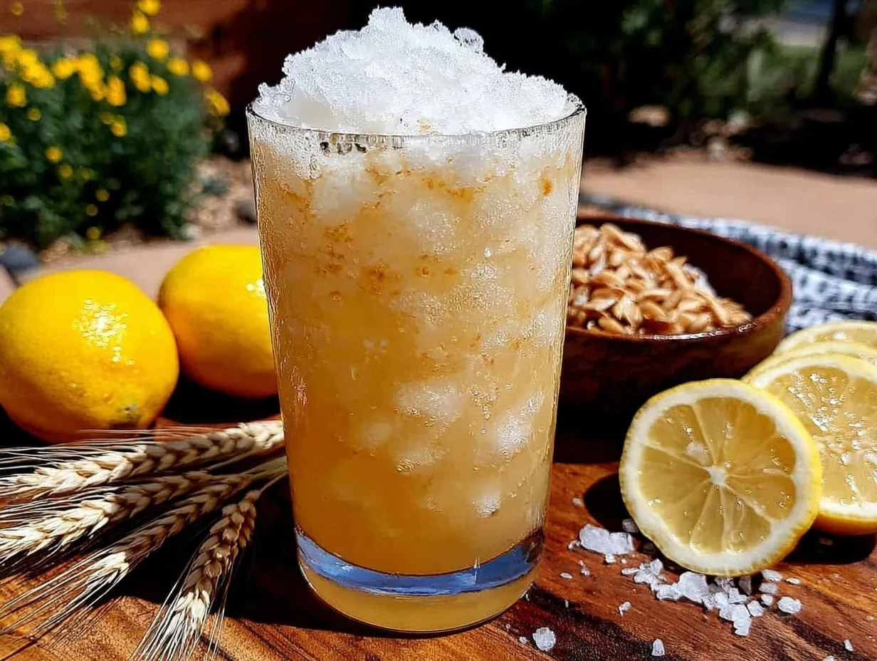 frozen lemonade shandy preparation steps