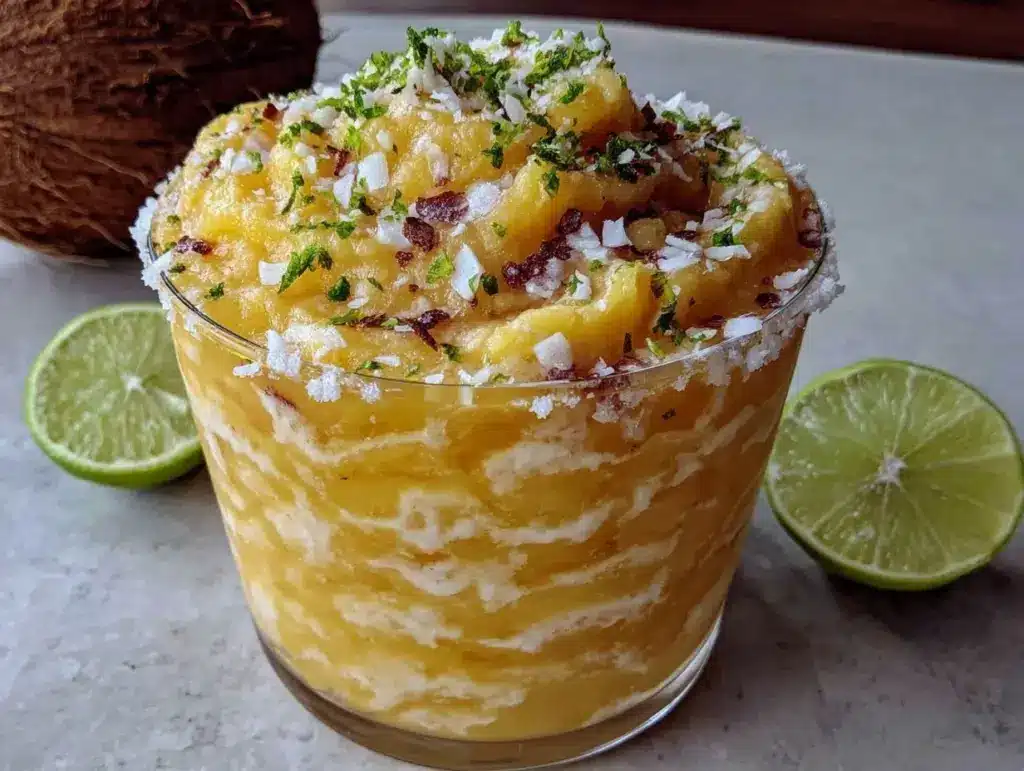 Frozen Mango Coconut Margarita - featured image