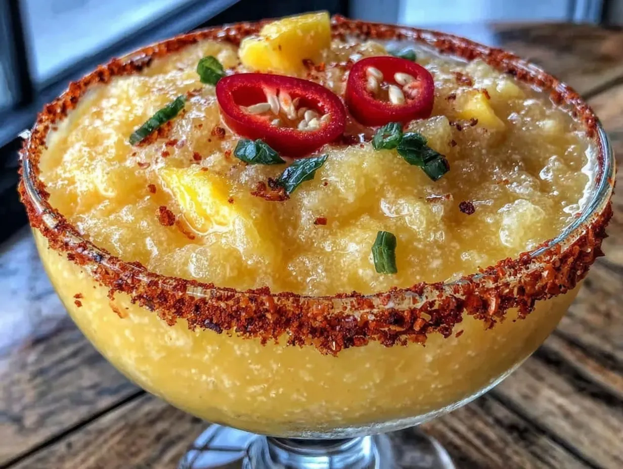 frozen mango habanero margarita preparation steps