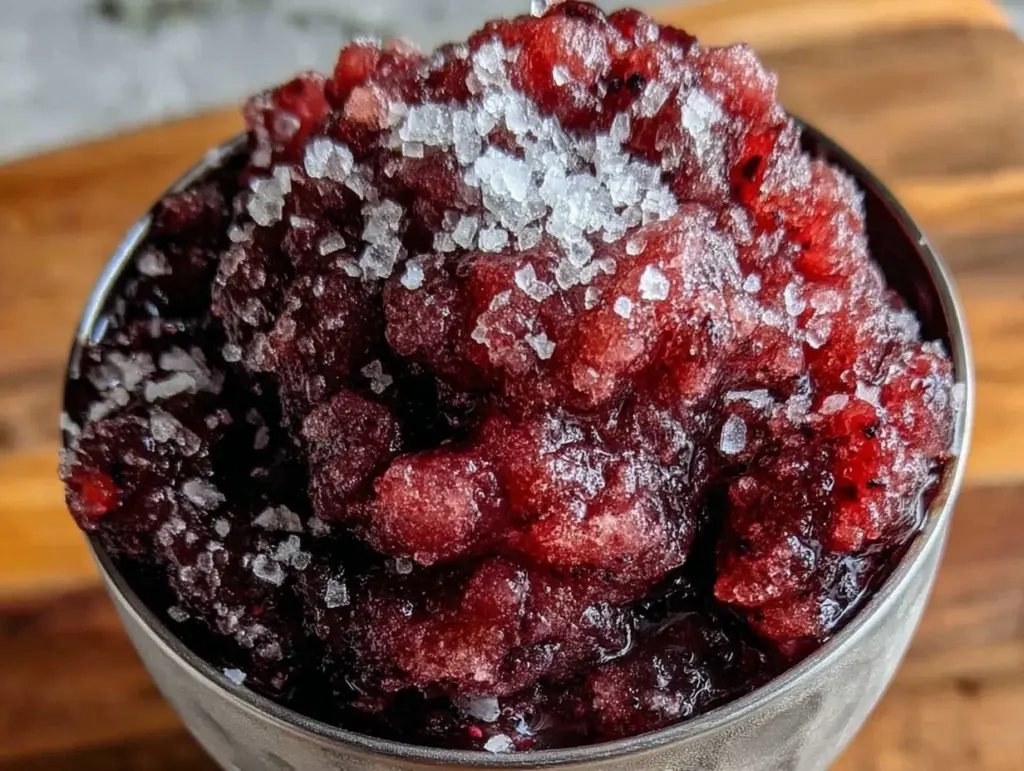 frozen mountain berry wine slushie - featured image