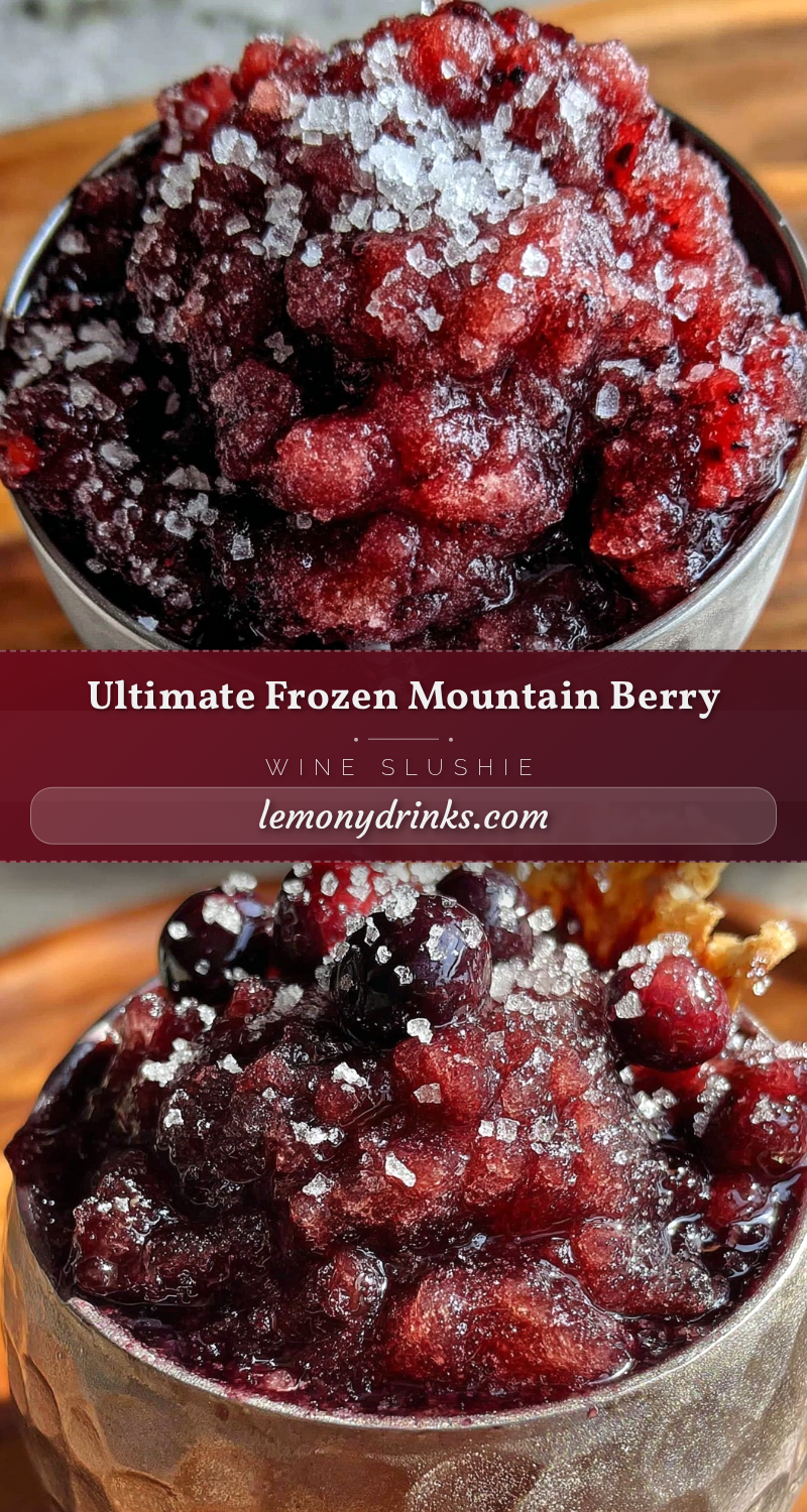 frozen mountain berry wine slushie recipe