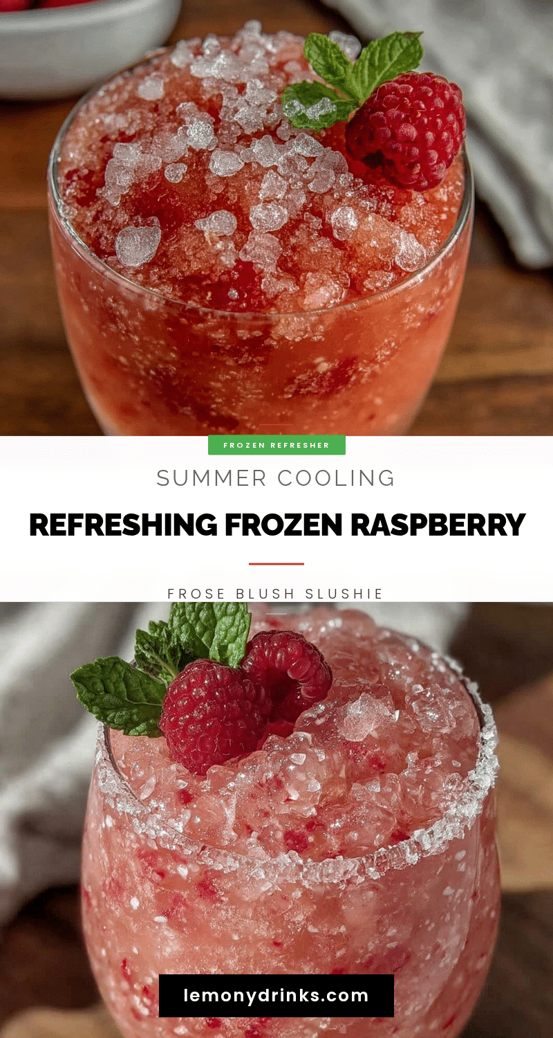 frozen raspberry frose blush slushie recipe