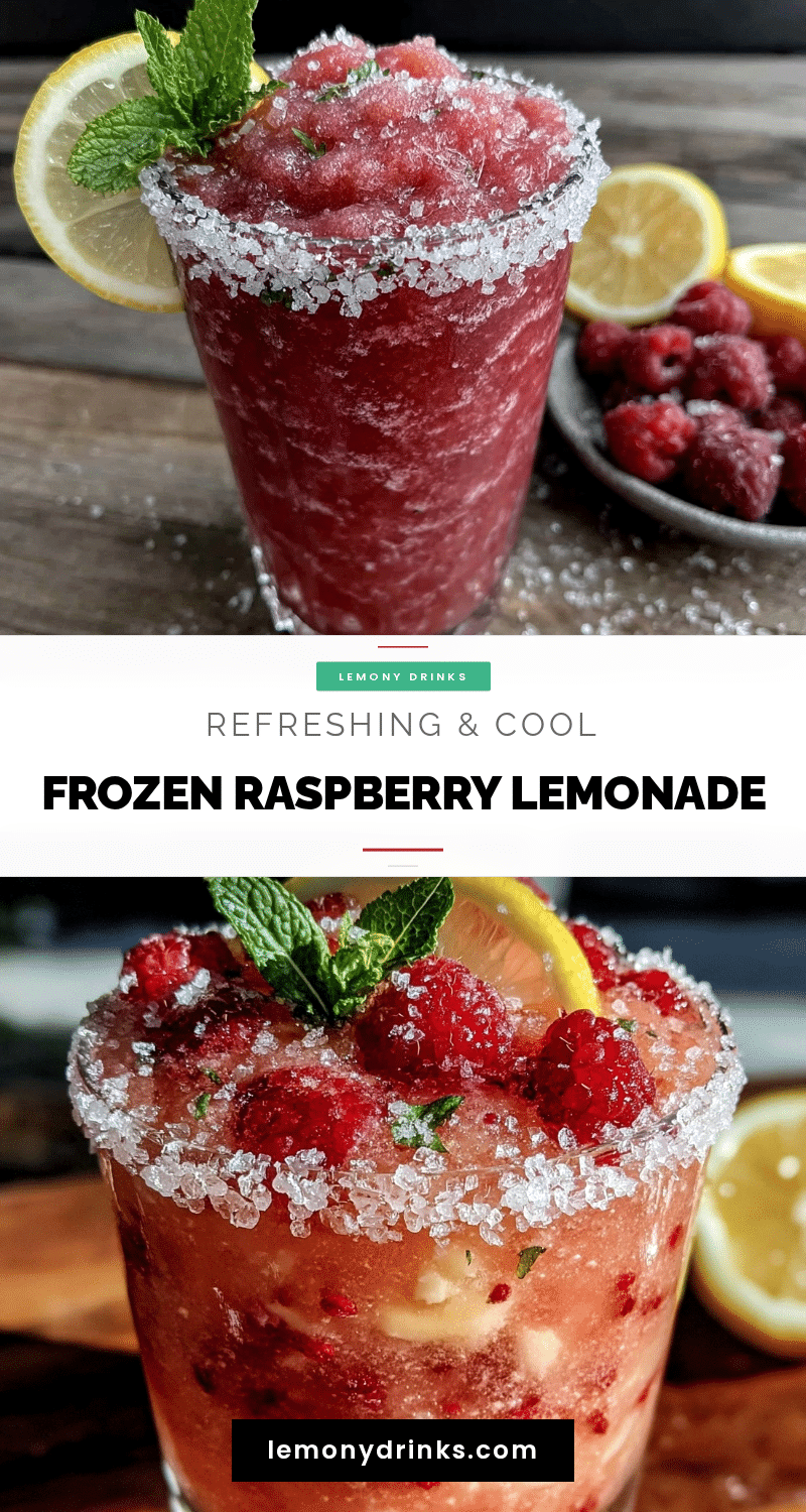 frozen raspberry lemonade slushie recipe