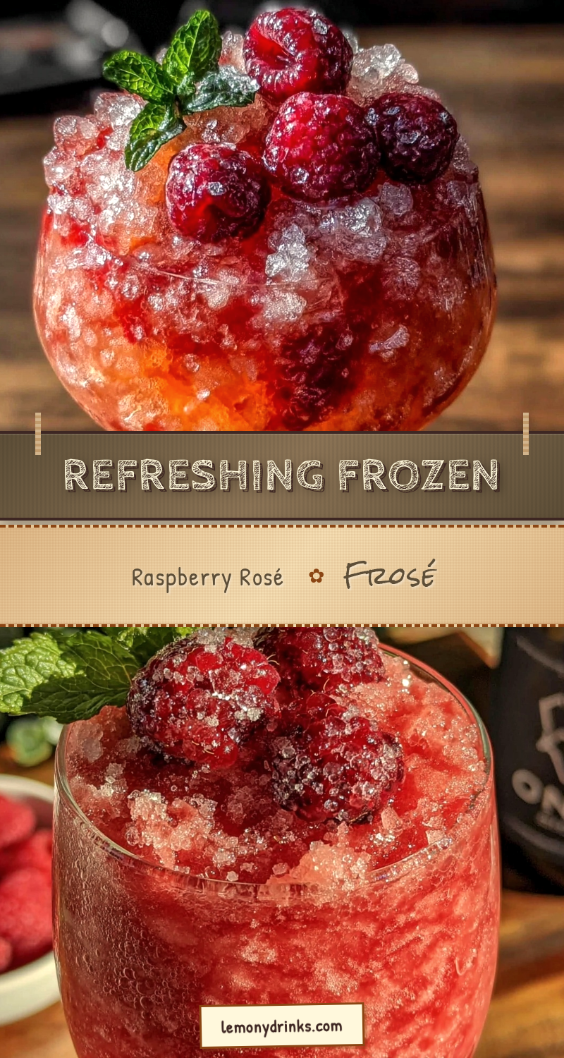 frozen raspberry rosé frosé recipe