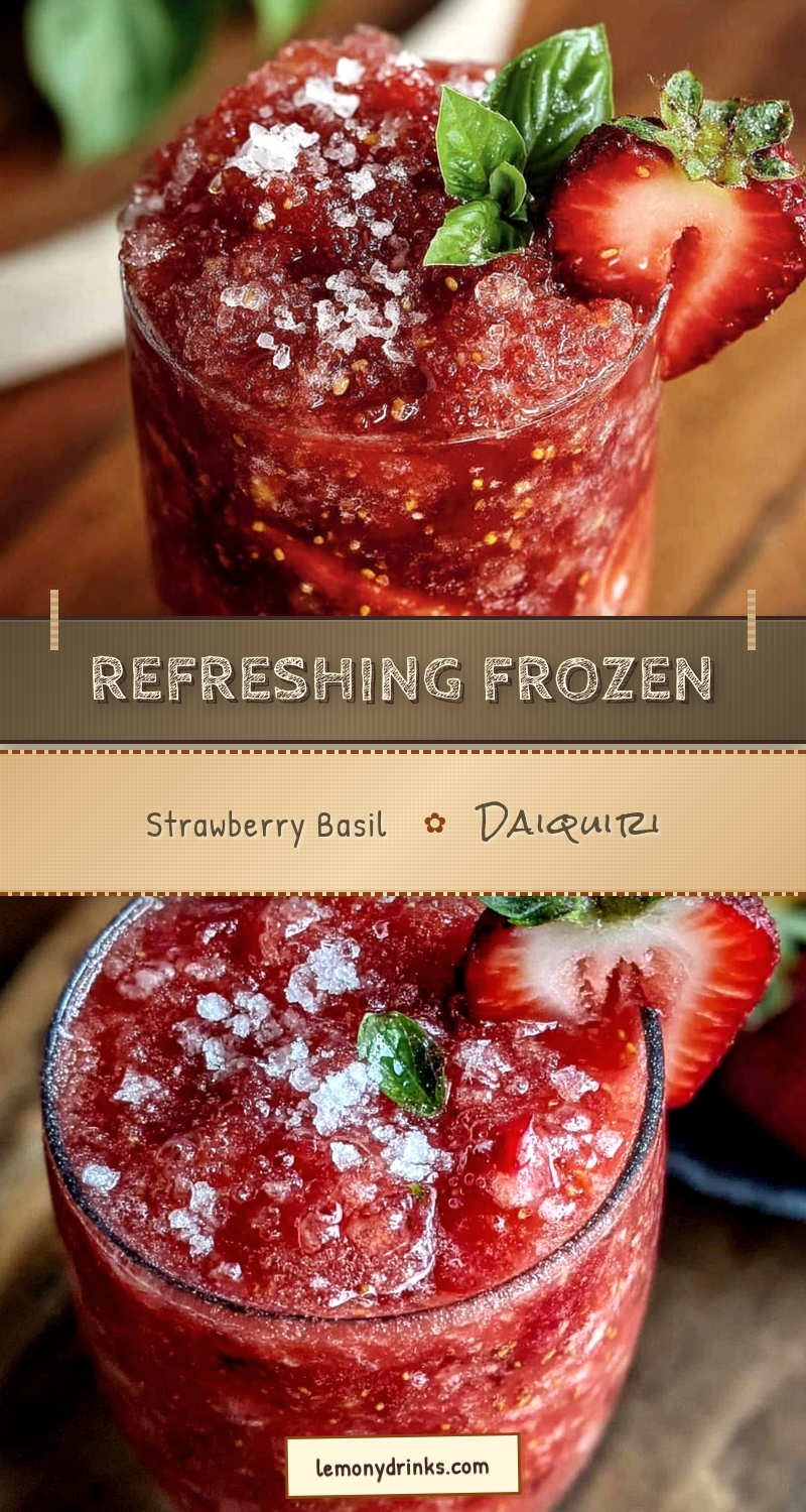 frozen strawberry basil daiquiri recipe