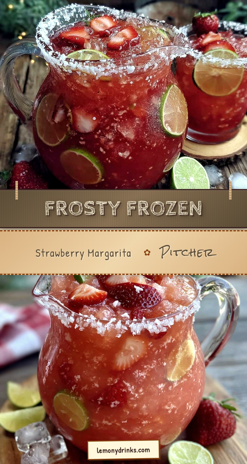 frozen strawberry margarita pitcher recipe