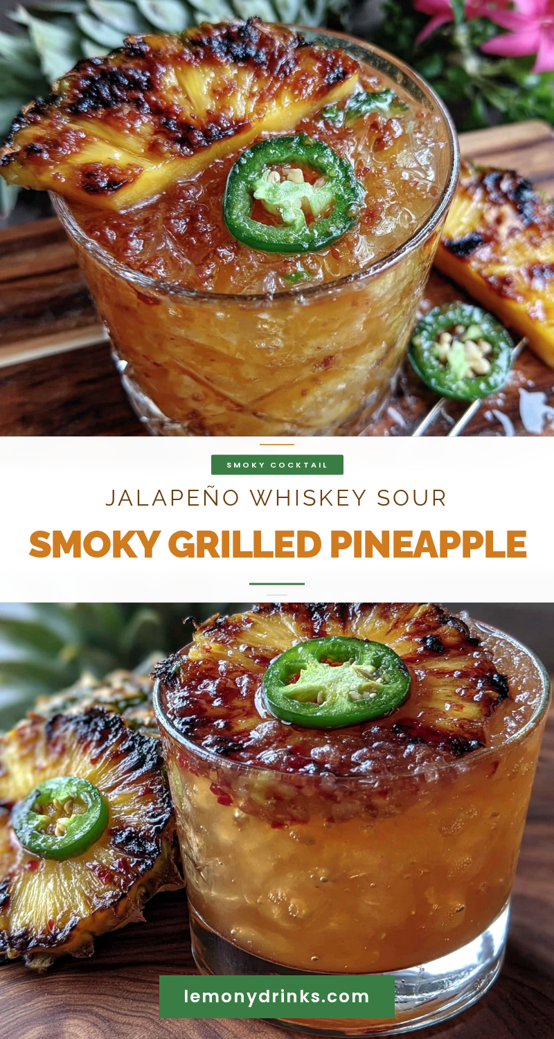 grilled pineapple jalapeño whiskey sour recipe