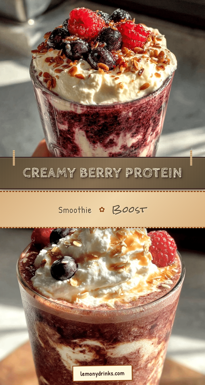 healthy berry protein smoothie recipe