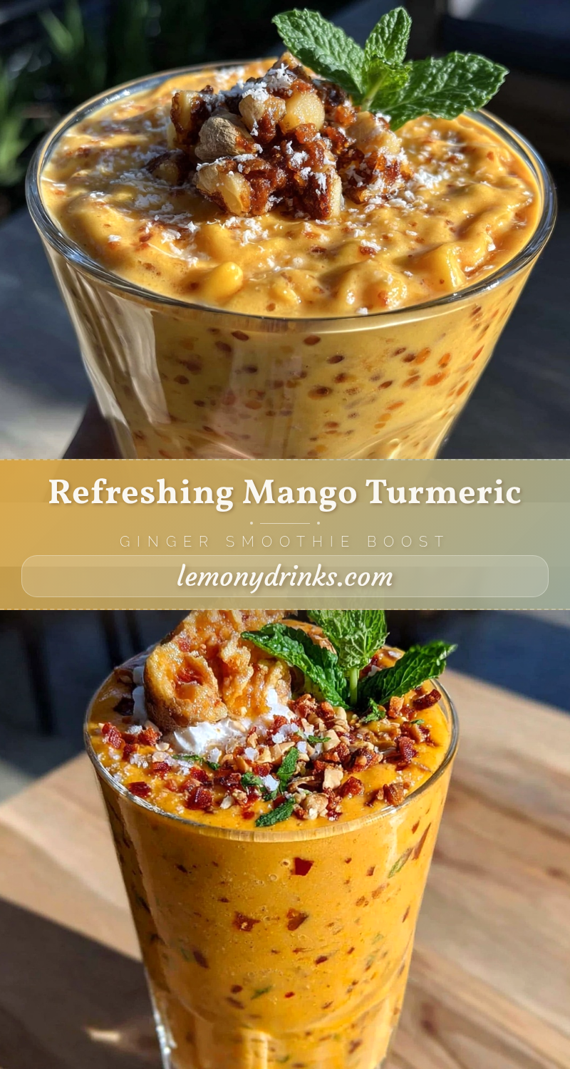 healthy mango turmeric smoothie recipe