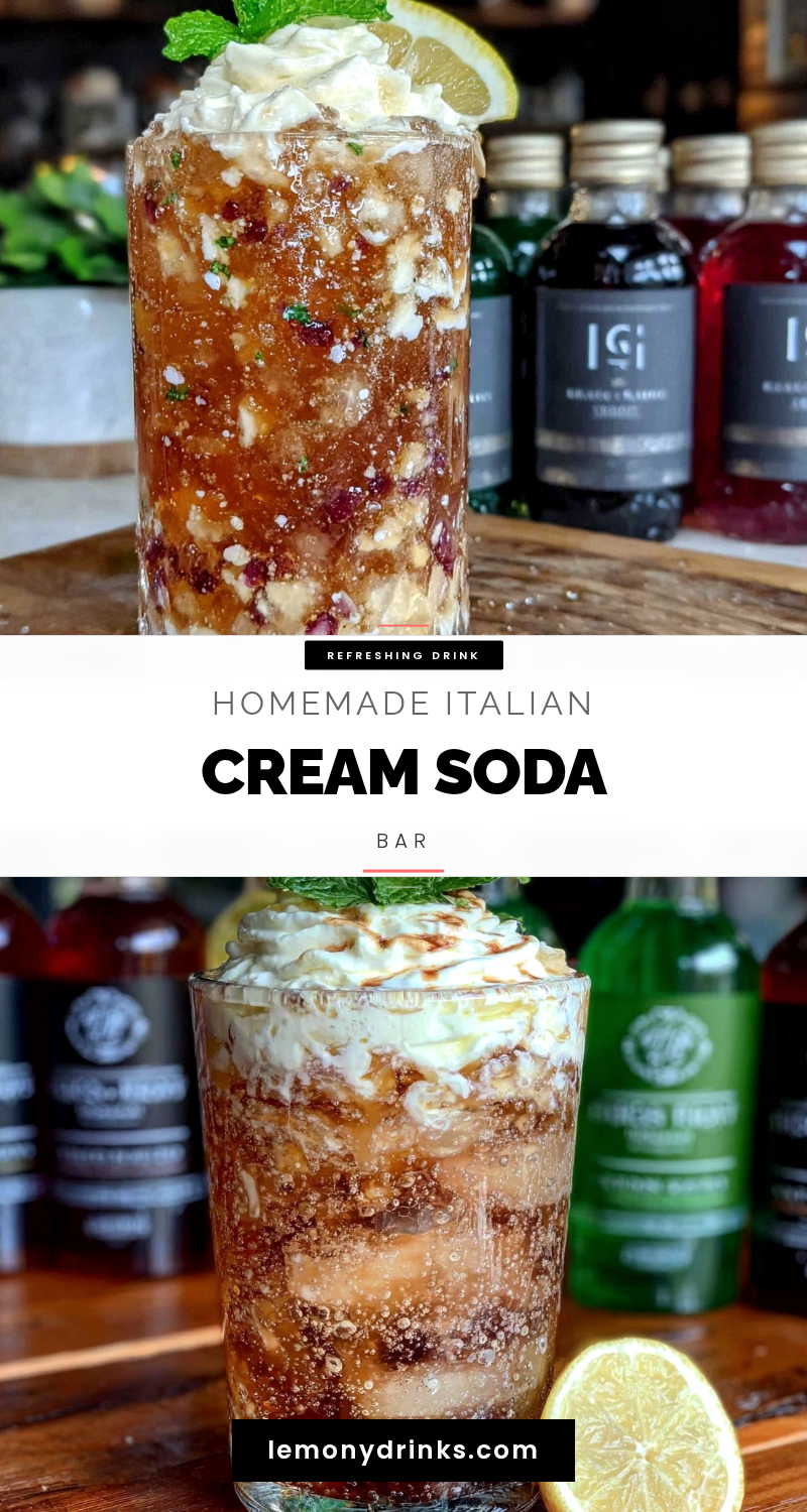 homemade Italian cream soda bar recipe