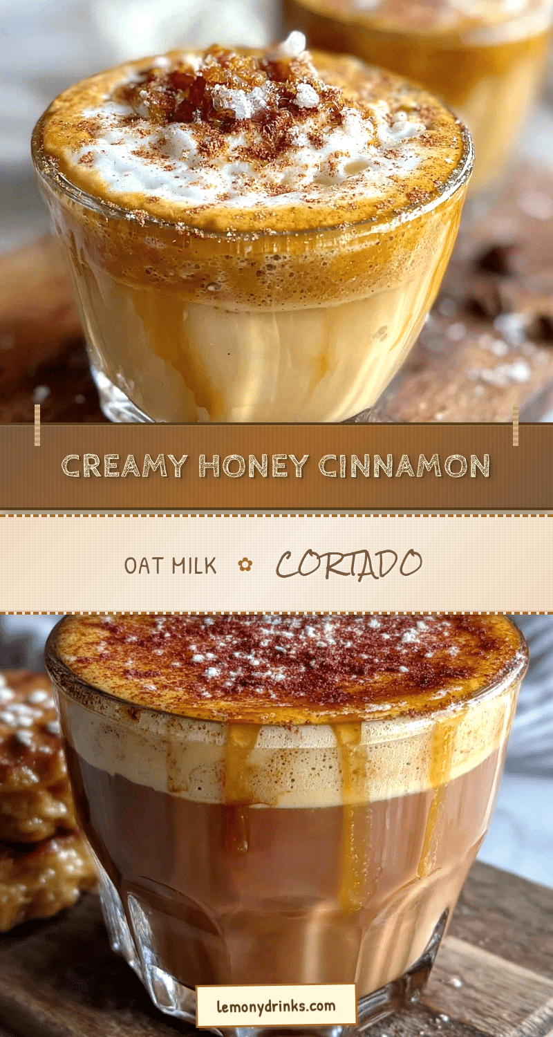 honey cinnamon oat milk cortado recipe