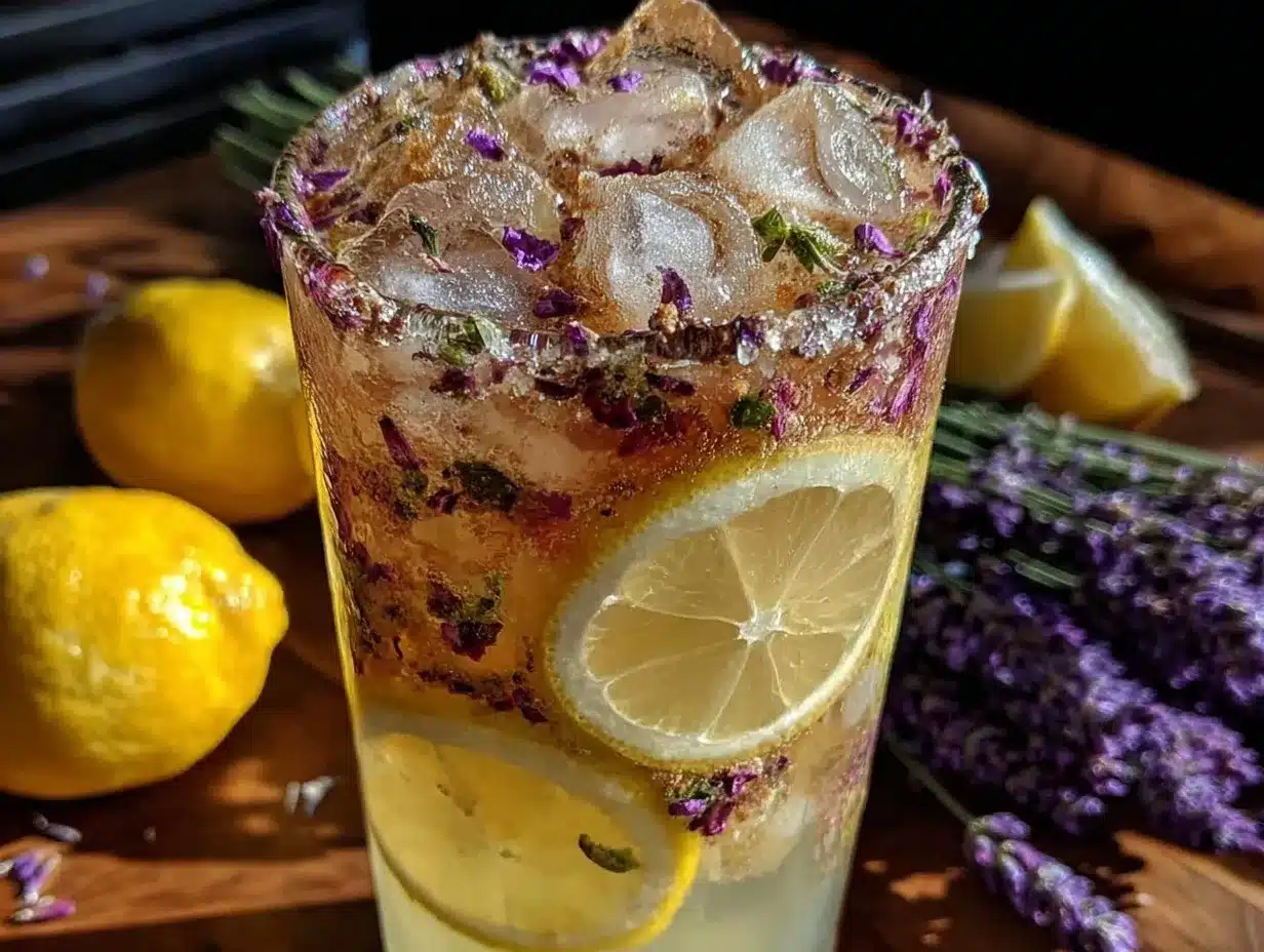 honey lavender matcha lemonade preparation steps