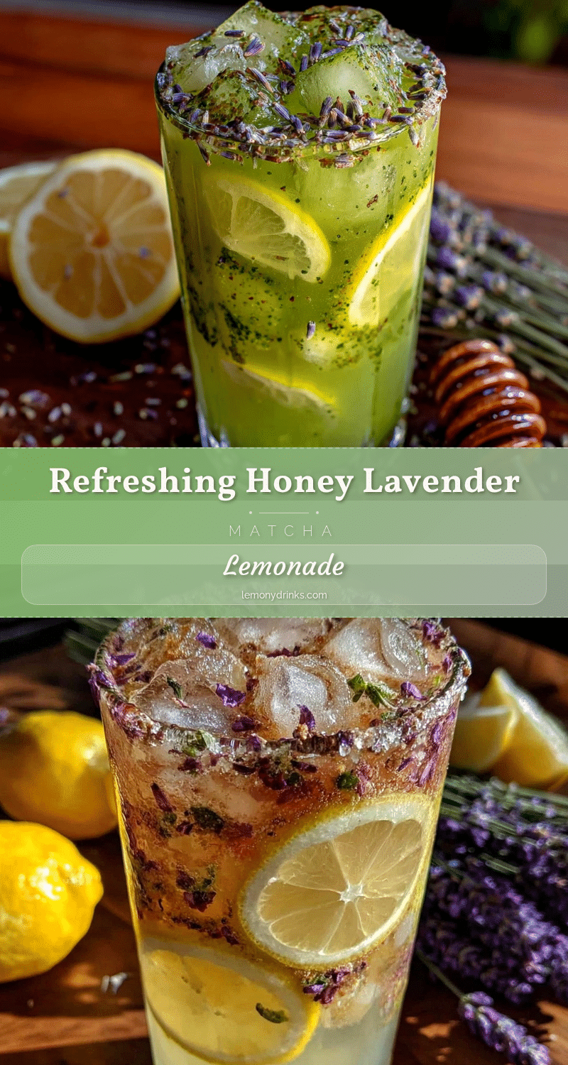 honey lavender matcha lemonade recipe