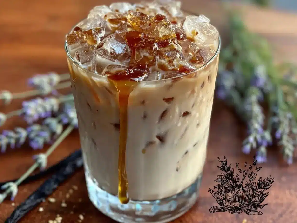 iced london fog latte preparation steps