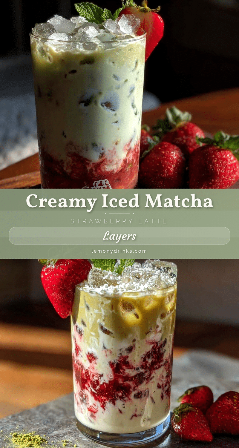 iced matcha strawberry latte recipe