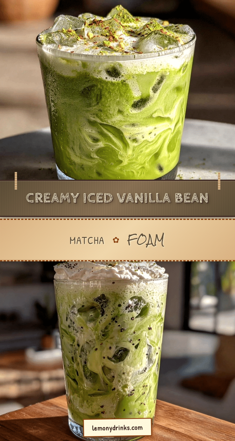 iced vanilla bean matcha recipe