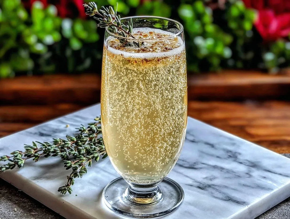 lavender french 75 cocktail preparation steps