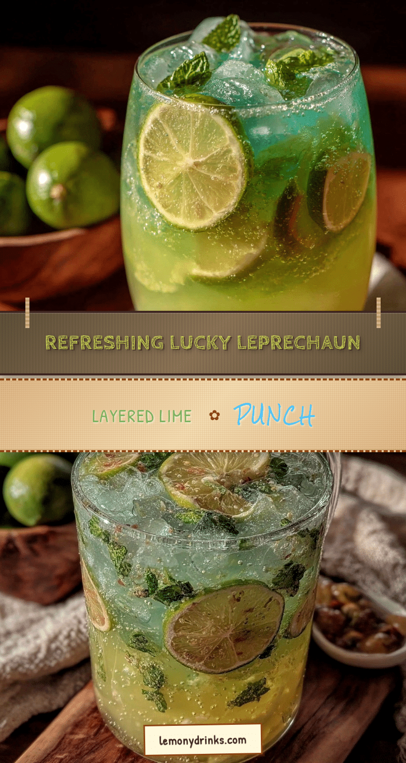 lucky leprechaun layered lime punch recipe