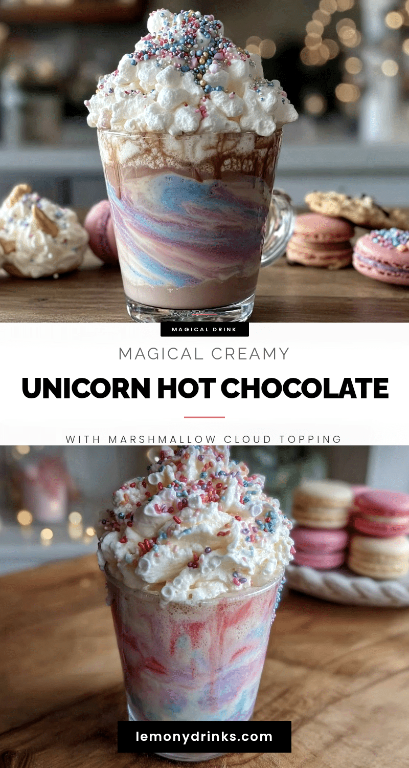 magical creamy unicorn hot chocolate recipe