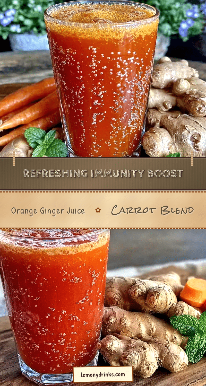 orange ginger carrot juice blend recipe