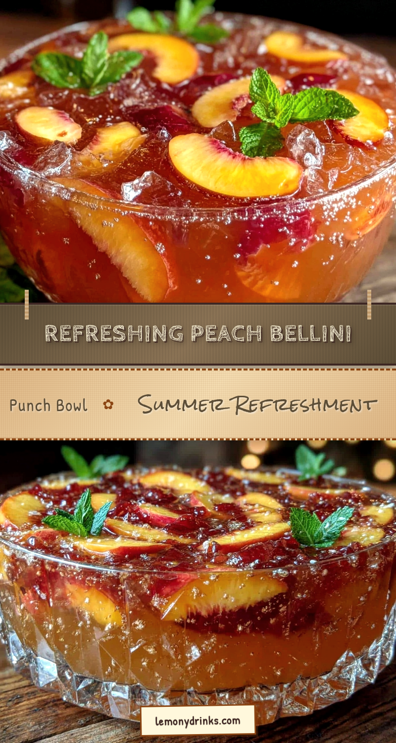 peach bellini punch bowl recipe