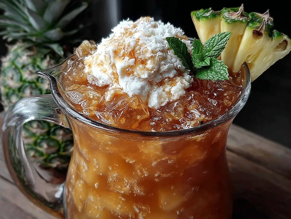 pineapple rum punch preparation steps