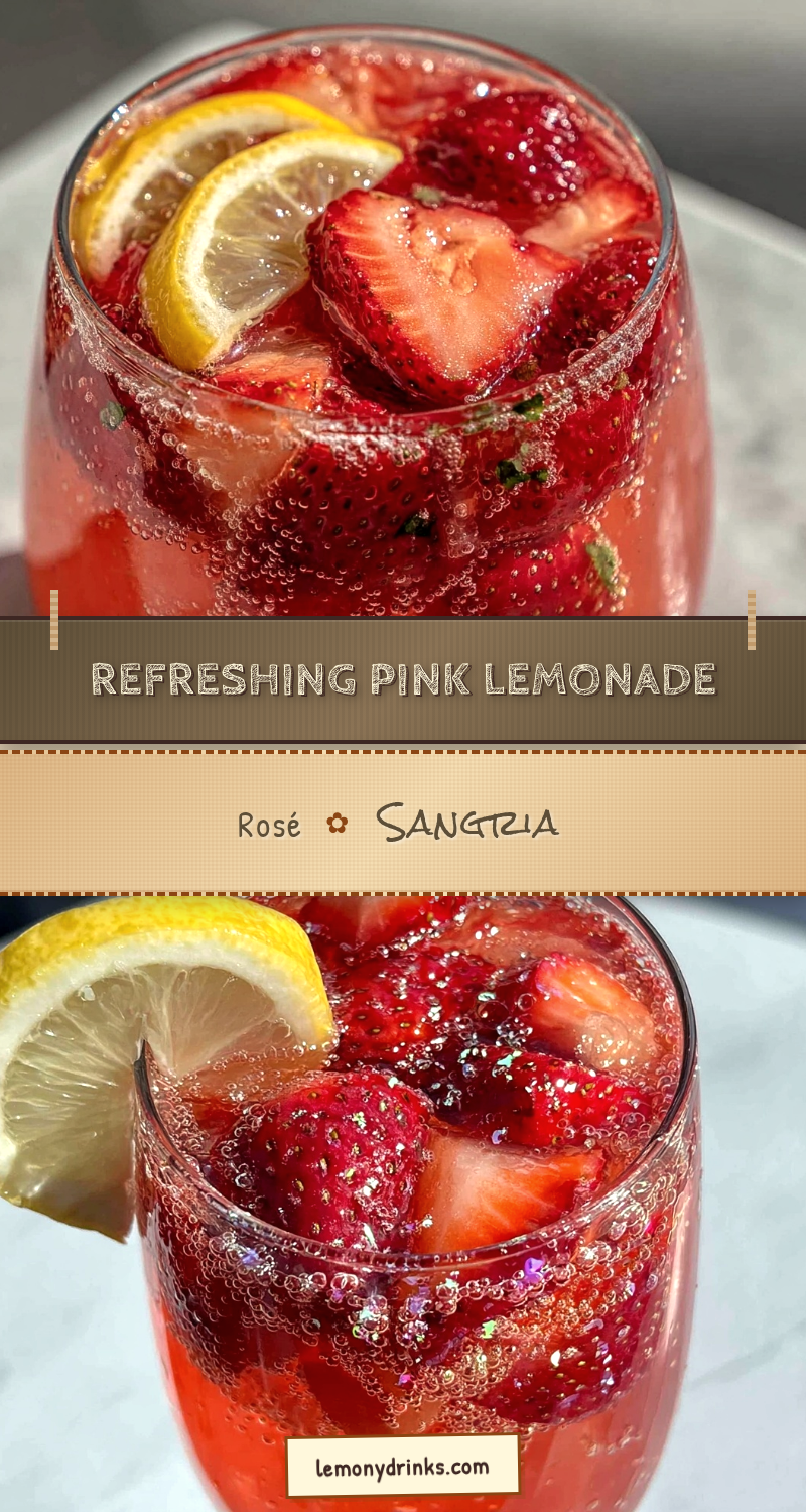 pink lemonade rosé sangria recipe