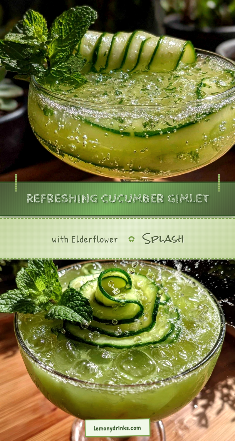 Refreshing Cucumber Gimlet recipe