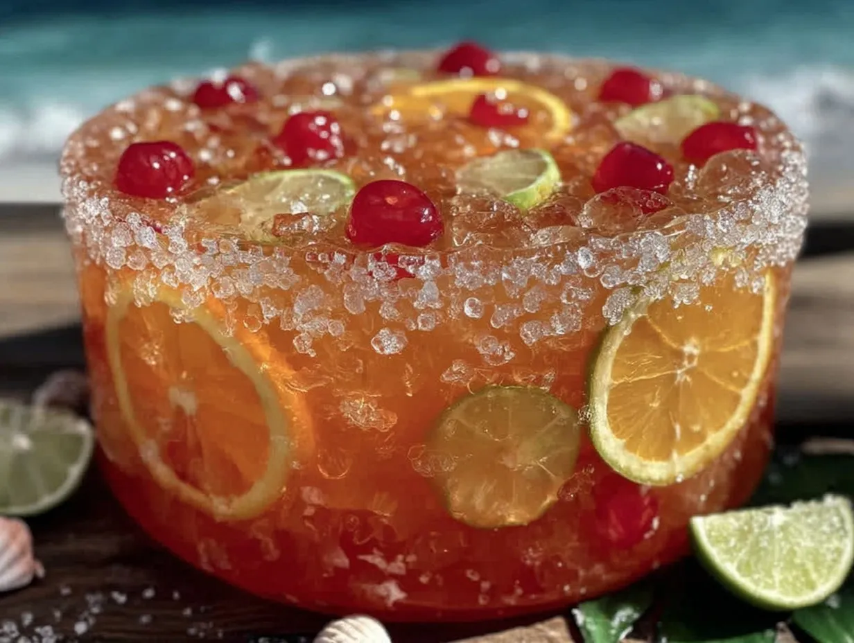 Refreshing Sand Bucket Tropical Punch preparation steps