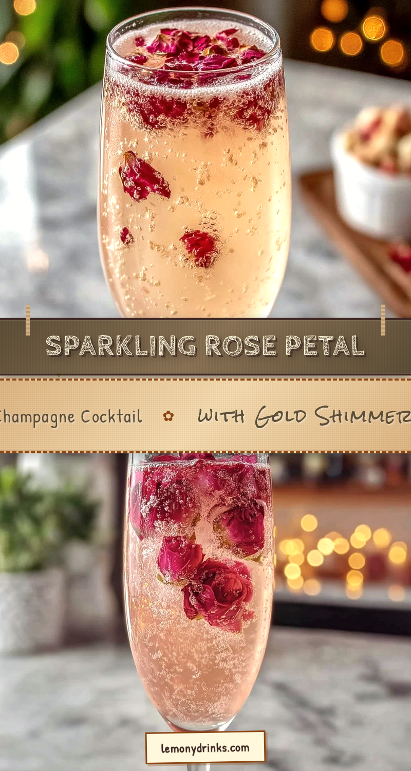 Rose Petal Champagne Cocktail recipe