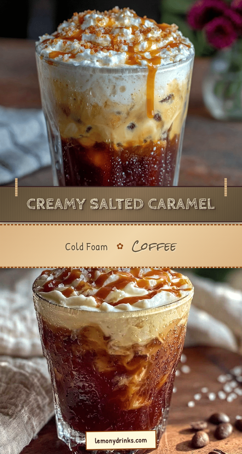 salted caramel cold foam iced coffee recipe