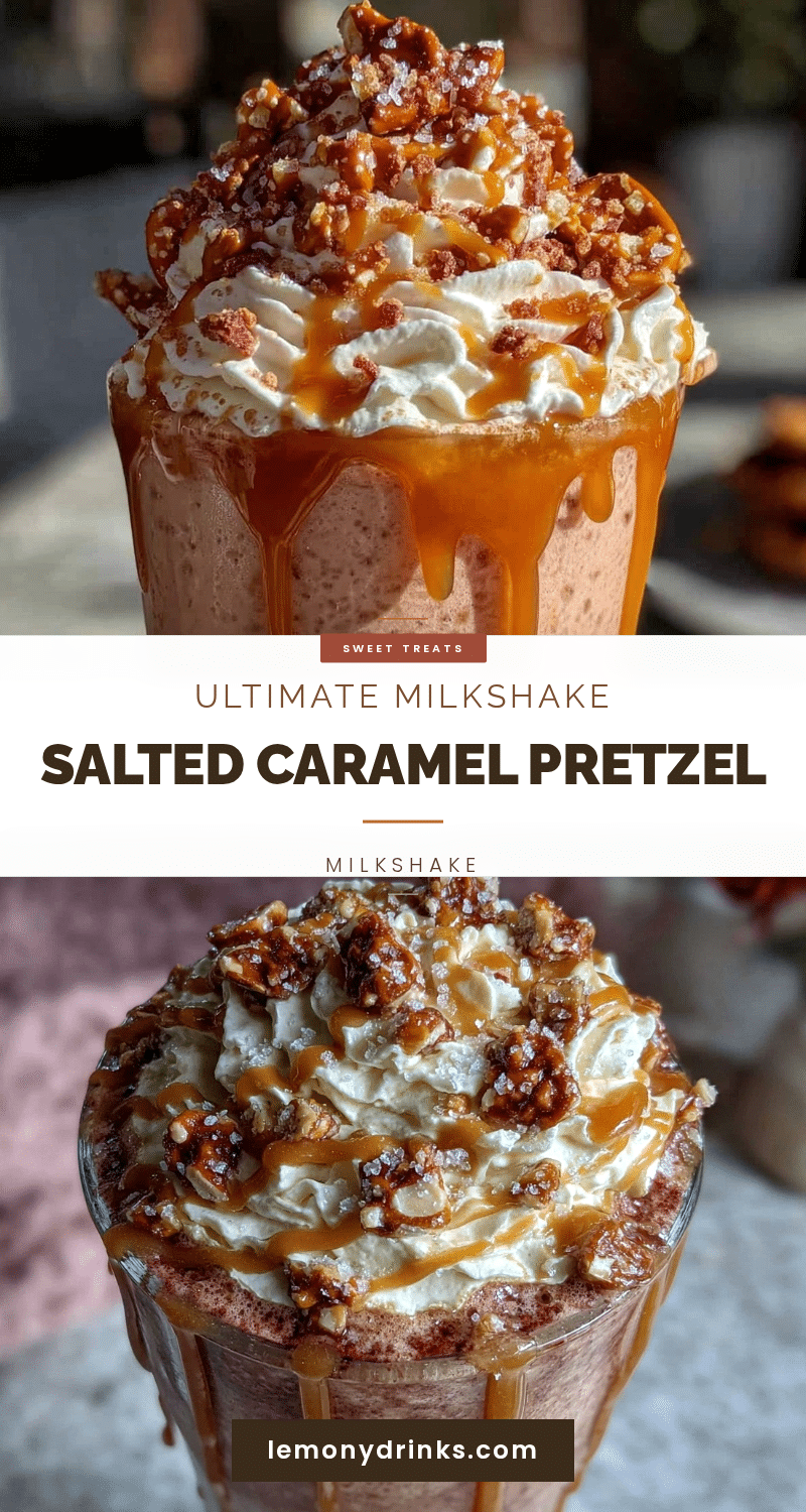 salted caramel pretzel milkshake recipe
