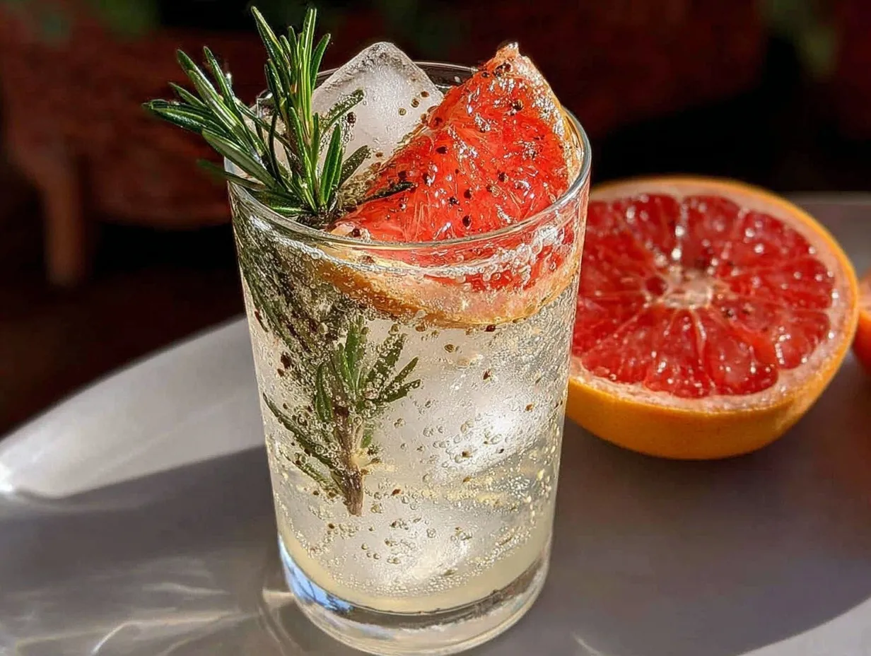 smoked rosemary gin and tonic preparation steps