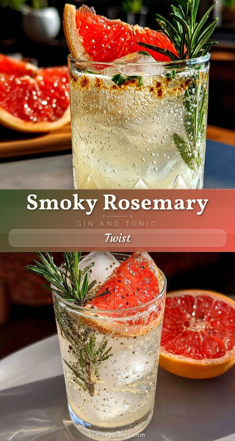 smoked rosemary gin and tonic recipe