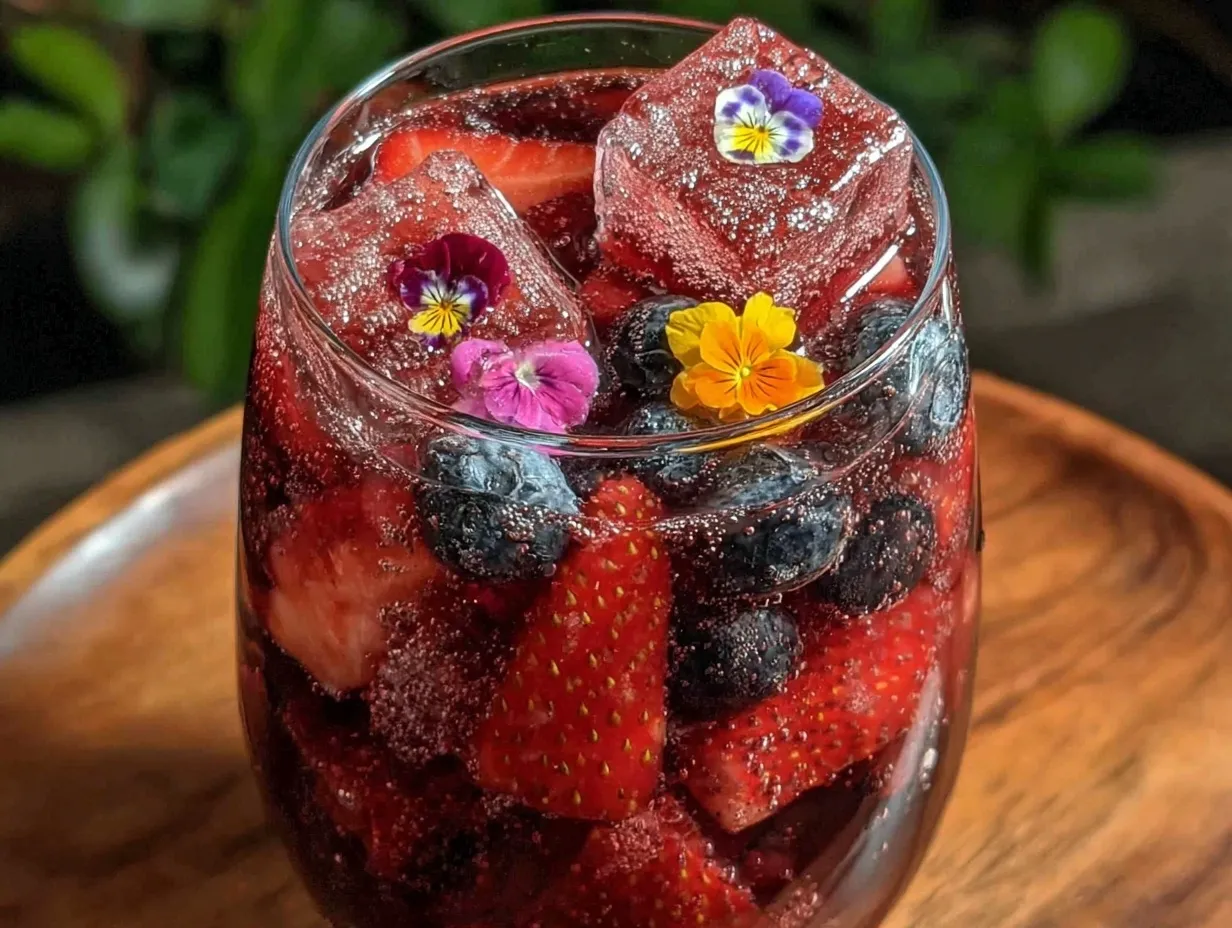 sparkling berry sangria preparation steps