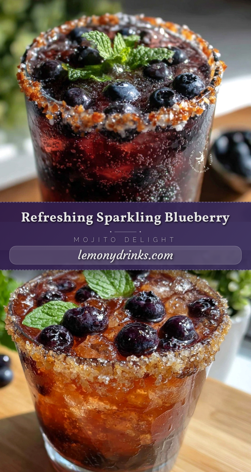 sparkling blueberry mojito recipe