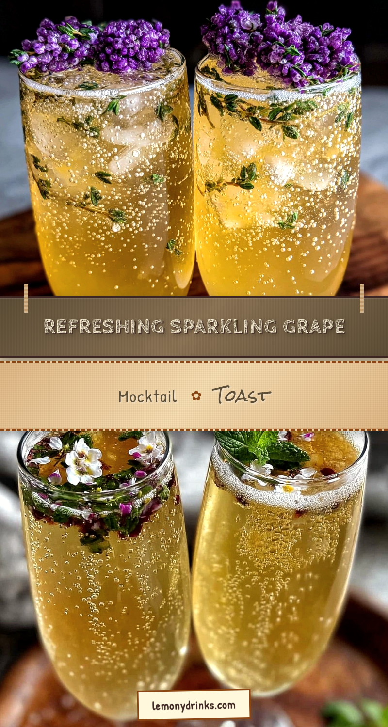 sparkling grape cider mocktail recipe